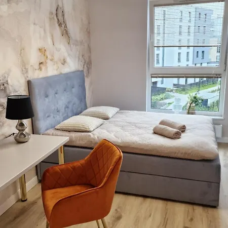 77 Flou Przystan Letnica, Parking & 800M Plaza Apartment Gdansk Exterior photo
